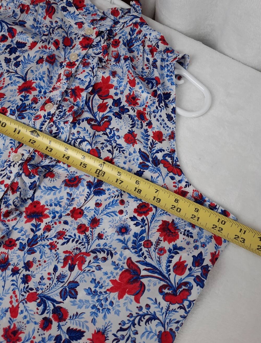 Ann Taylor Loft Floral Print Sleeveless Top Size XLP - Picture 9 of 12
